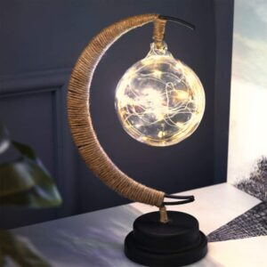 Magical LED Galaxy Lamp - Floating Moon & Star Night Light, Desk Lamp for Room Decor, Holiday, Valentine's Day, Birthday Gift